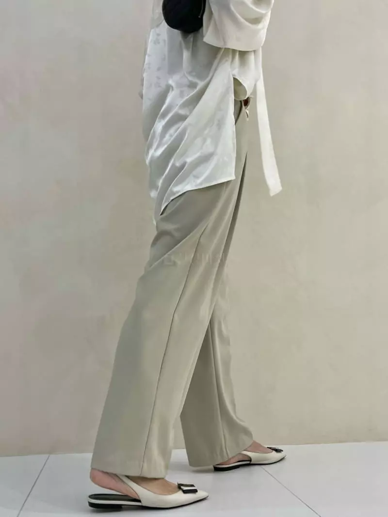 Auver_fit - Korean Women Fashion - #womensfashion - Pearl Line Pants - 3