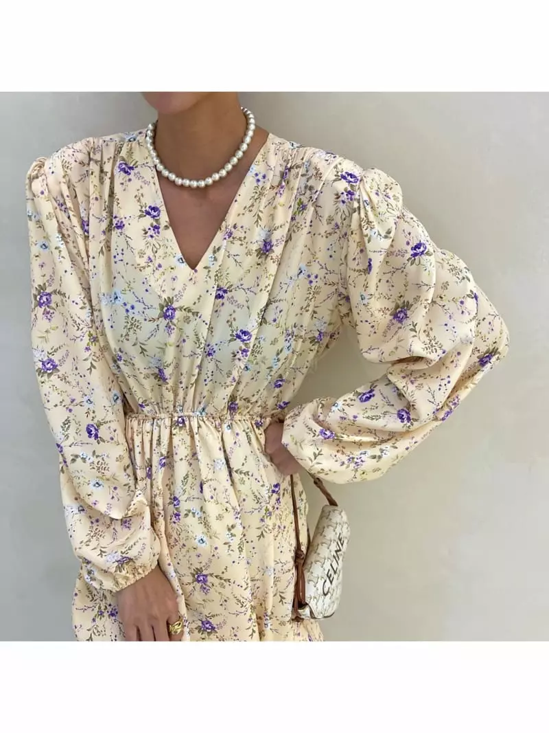 Auver_fit - Korean Women Fashion - #womensfashion - Fine Flowers Mini One-piece - 3
