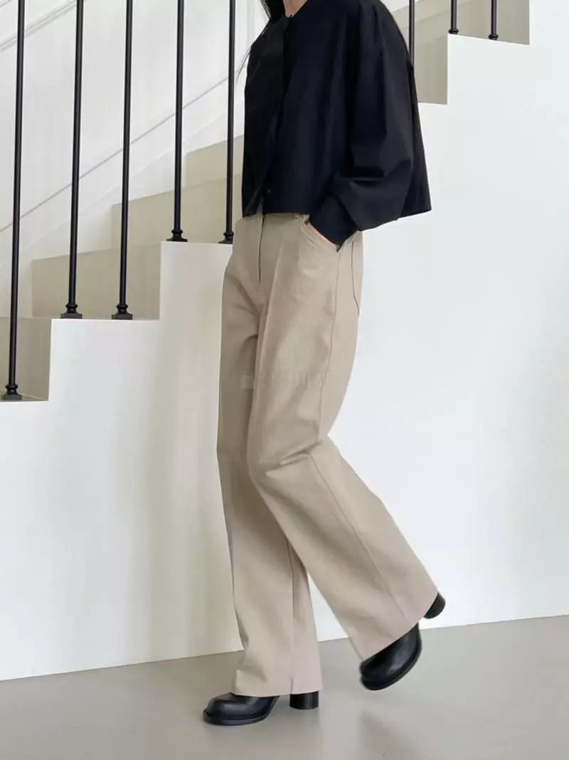 Avecnous - Korean Women Fashion - #pursuepretty - Mooy Cotton Pants - 3