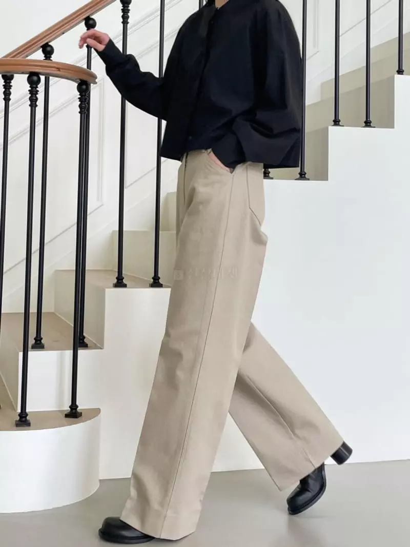 Avecnous - Korean Women Fashion - #pursuepretty - Mooy Cotton Pants - 4