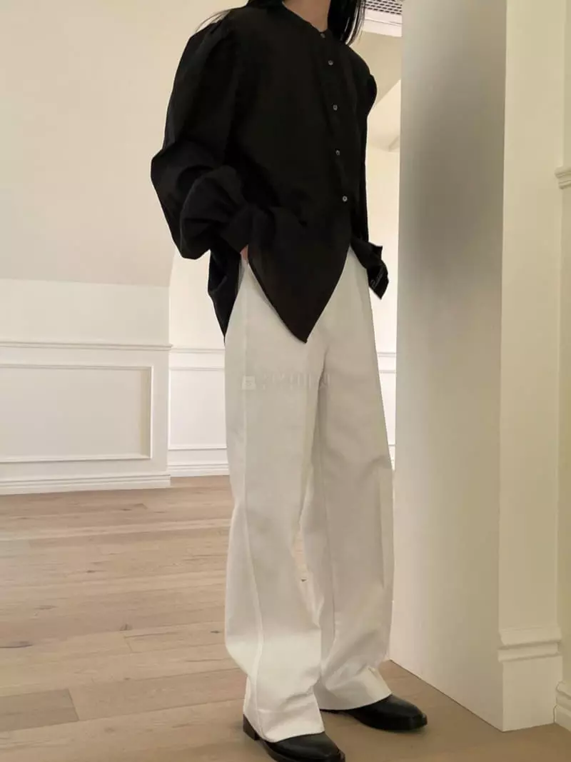 Avecnous - Korean Women Fashion - #restrostyle - Ob Shirring Blouse - 2