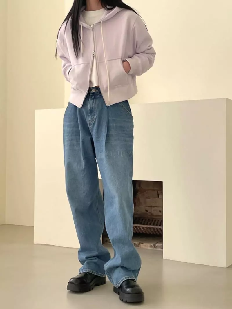 Avecnous - Korean Women Fashion - #thelittlethings - Crop Hoody Zip-up