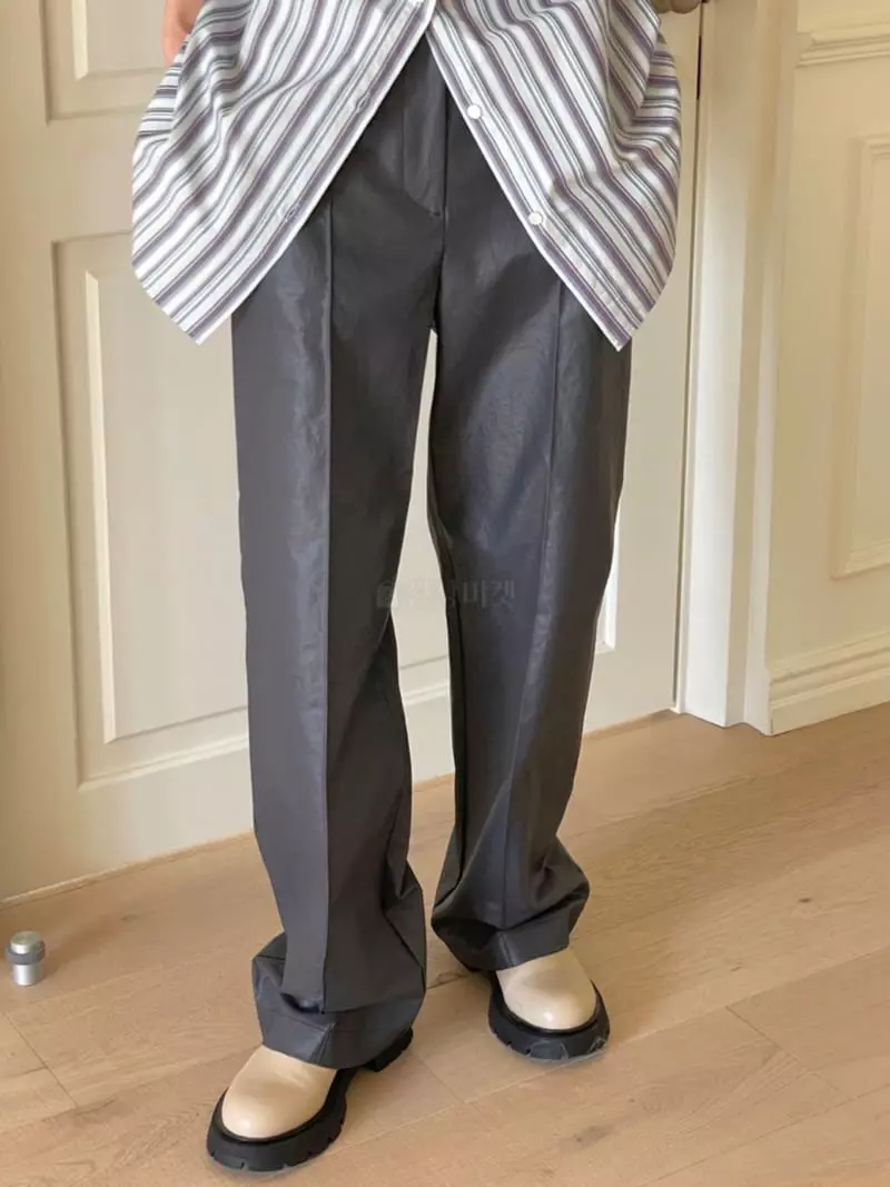 Avecnous - Korean Women Fashion - #vintageinspired - Eco Coating Pants - 3