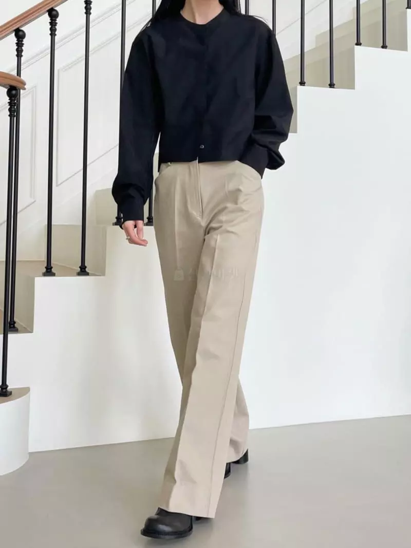 Avecnous - Korean Women Fashion - #vintageinspired - Mooy Cotton Pants