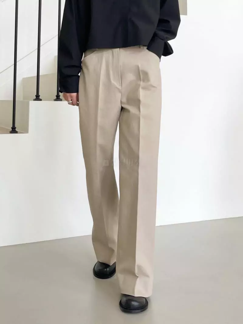 Avecnous - Korean Women Fashion - #vintagekidsstyle - Mooy Cotton Pants - 2
