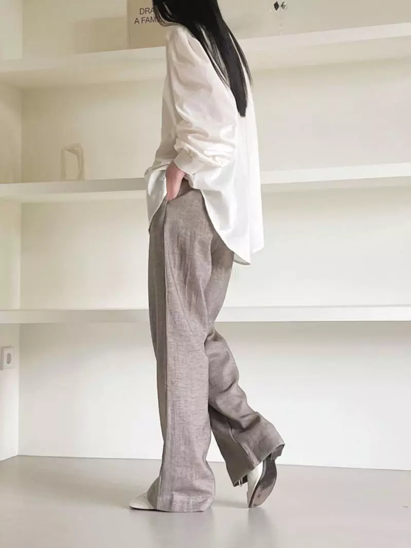 Avecnous - Korean Women Fashion - #momslook - Daniel Pants - 4