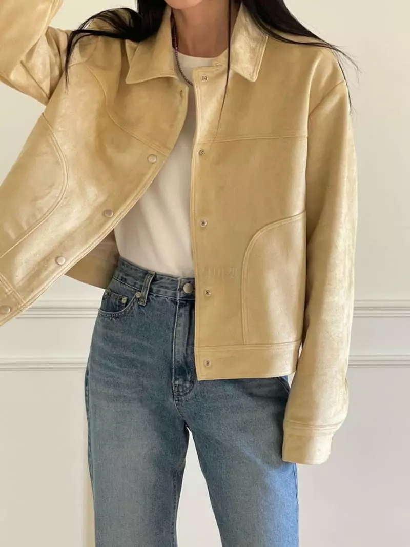Avecnous - Korean Women Fashion - #womensfashion - Suede Jacket - 2