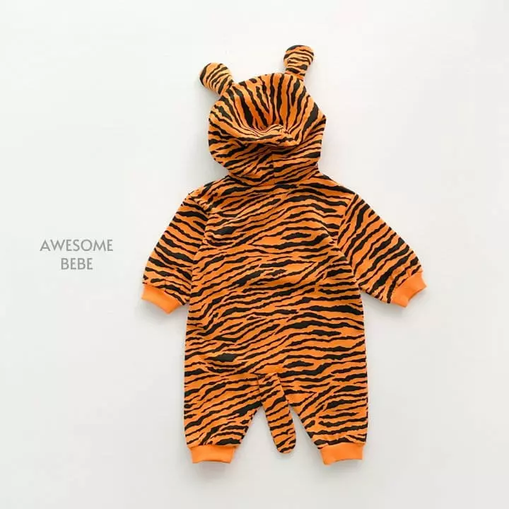 Awesome Bebe - Korean Baby Fashion - #babyfever - Animal Hoody Bodysuit - 5