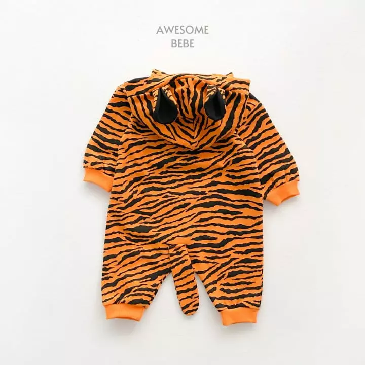 Awesome Bebe - Korean Baby Fashion - #babygirlfashion - Animal Hoody Bodysuit - 6