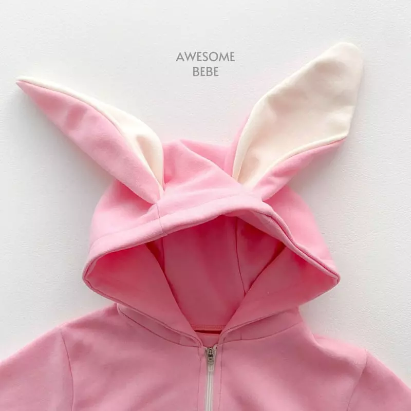 Awesome Bebe - Korean Baby Fashion - #babyoutfit - Animal Hoody Bodysuit - 11