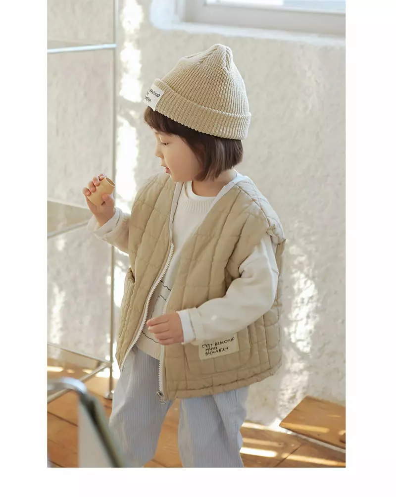 BIEN A BIEN - Korean Children Fashion Brand - #childrensboutique - Straw Cut Vest