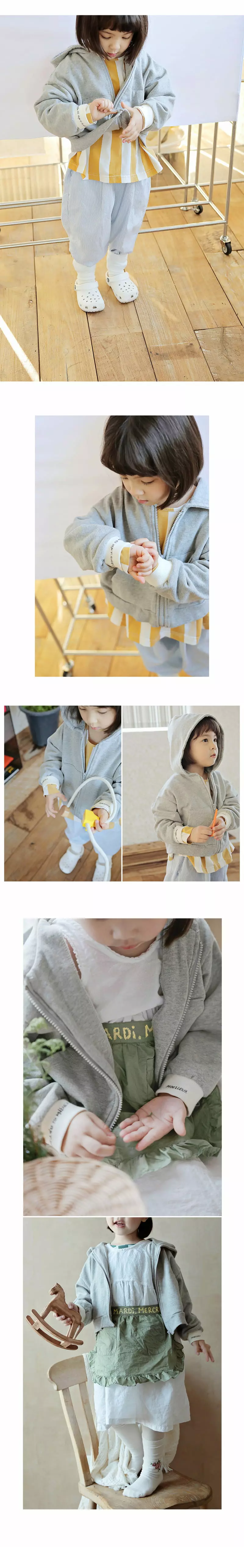 BIEN A BIEN - Korean Children Fashion Brand - #designkidswear - Paper Hoody Zip-up - 3