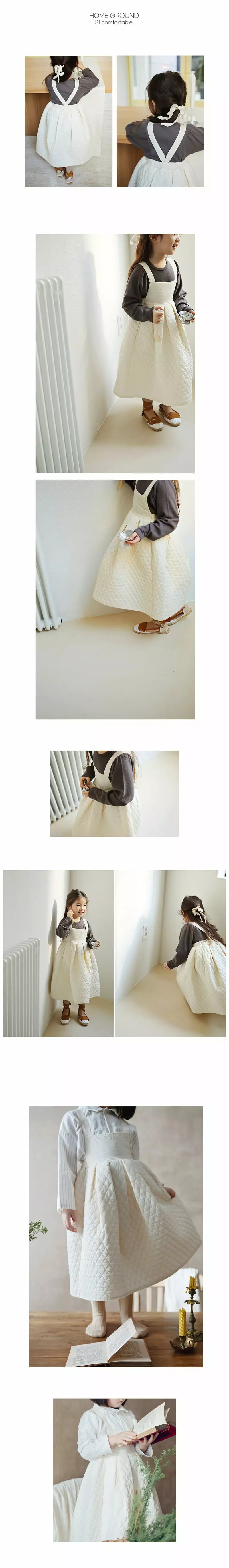 BIEN A BIEN - Korean Children Fashion Brand - #kidsshorts - Chu Quilting Skirt - 3