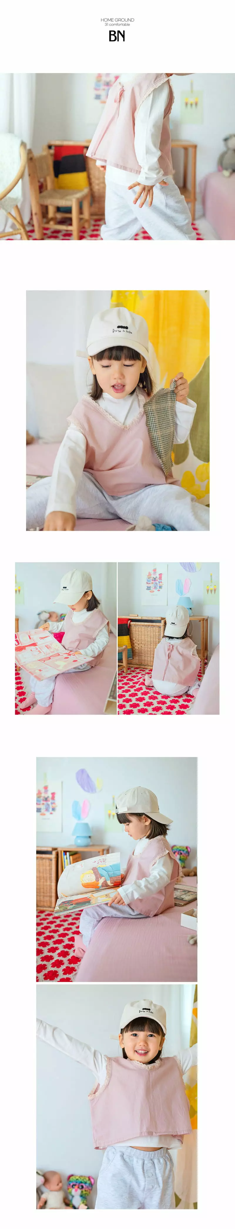 BIEN A BIEN - Korean Children Fashion Brand - #minifashionista - Rice Sleeveless Top - 4