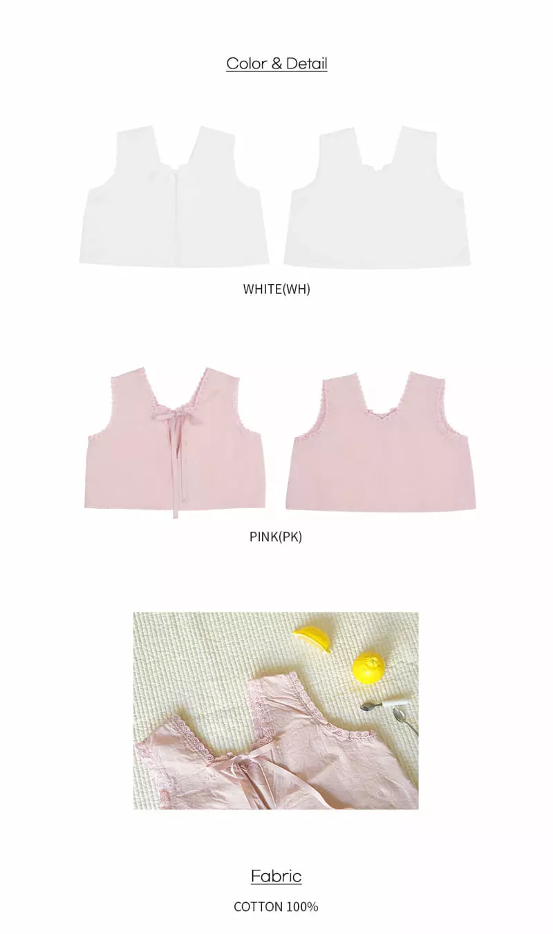 BIEN A BIEN - Korean Children Fashion Brand - #prettylittlegirls - Rice Sleeveless Top - 5