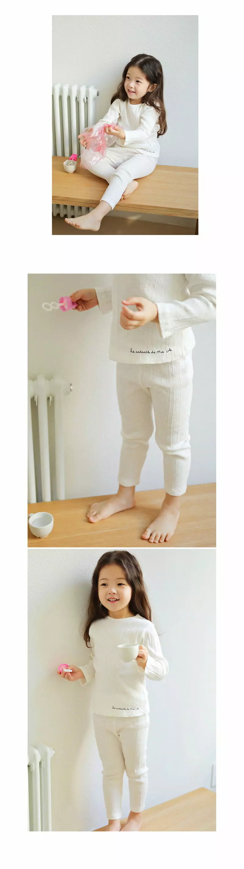 BIEN A BIEN - Korean Children Fashion Brand - #todddlerfashion - Hug Rib Set - 5