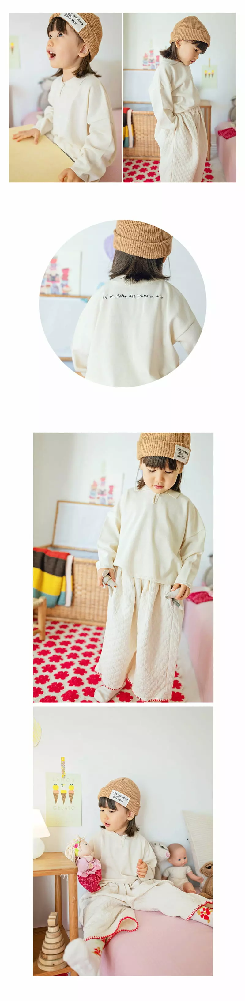 BIEN A BIEN - Korean Children Fashion Brand - #toddlerclothing - Rice Knit Pullover - 5