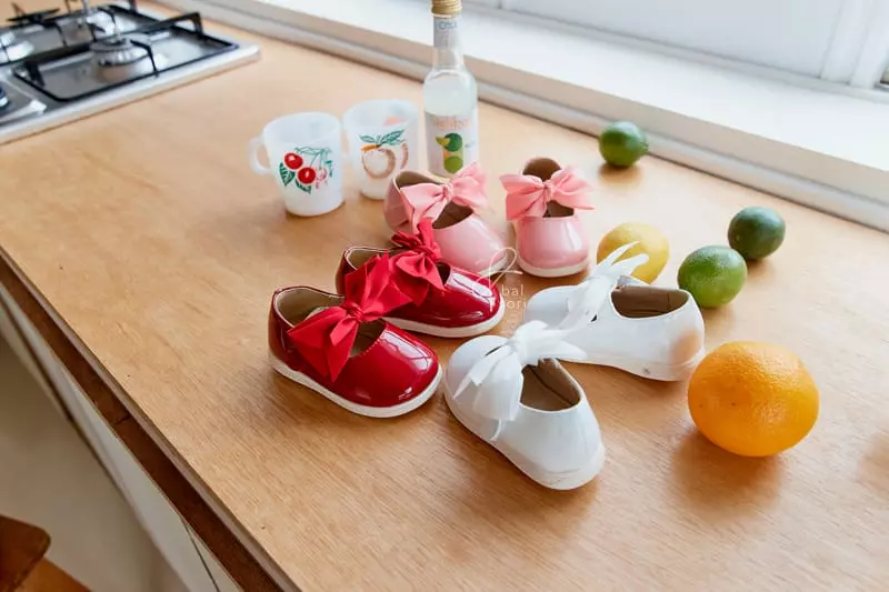 BabyZzam - Korean Baby Fashion - #babyfever - Cuty Raibbon Flats - 4