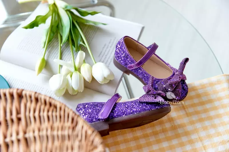 BabyZzam - Korean Children Fashion - #Kfashion4kids - Tiara Ribbon Flats