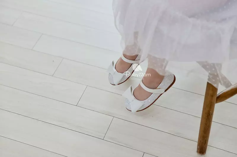 BabyZzam - Korean Children Fashion - #childrensboutique - Enamel Ribbon Flats - 7