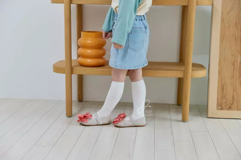 BabyZzam - Korean Children Fashion - #designkidswear - Lovely Ribbon Flats - 6
