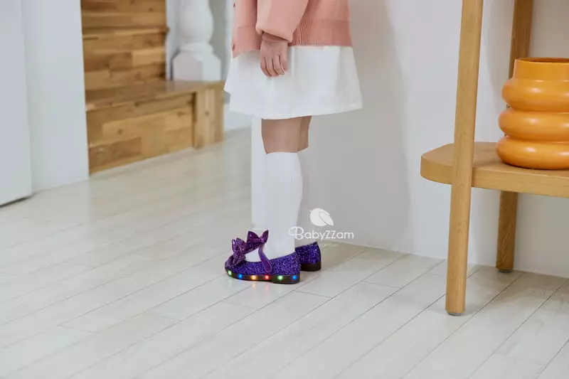 BabyZzam - Korean Children Fashion - #fashionkids - Tiara Ribbon Flats - 11