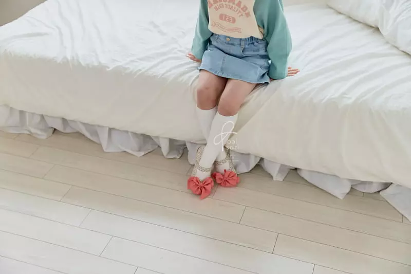 BabyZzam - Korean Children Fashion - #kidsshorts - Lovely Ribbon Flats - 9