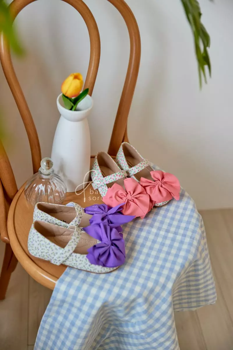 BabyZzam - Korean Children Fashion - #minifashionista - Lovely Ribbon Flats