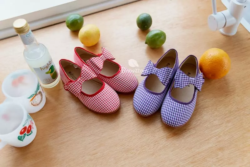 BabyZzam - Korean Children Fashion - #toddlerclothing - Ive Check Flats - 2