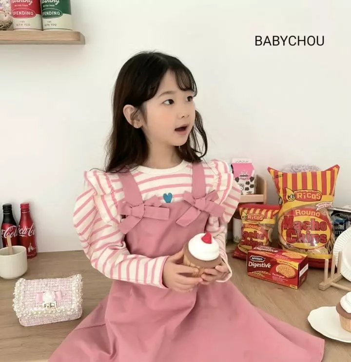 Babychou - Korean Children Fashion - #Kfashion4kids - Hear Swing Tee - 12