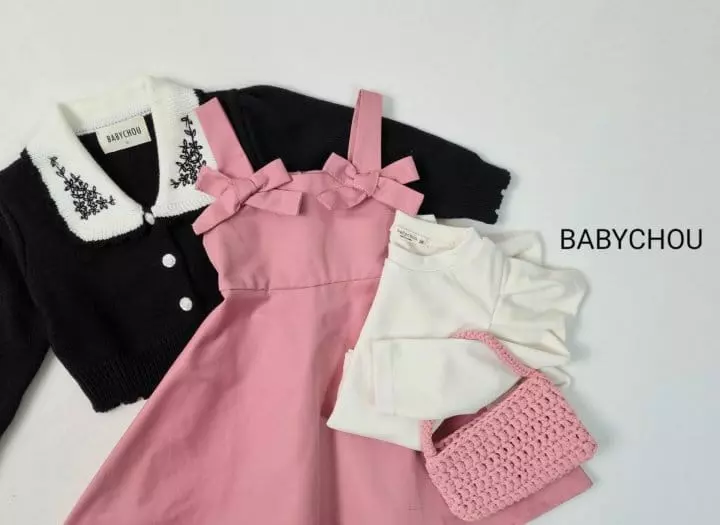 Babychou - Korean Children Fashion - #childofig - Ribbon One-piece - 12