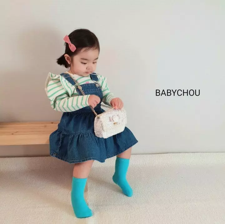Babychou - Korean Children Fashion - #childofig - Hear Swing Tee - 4
