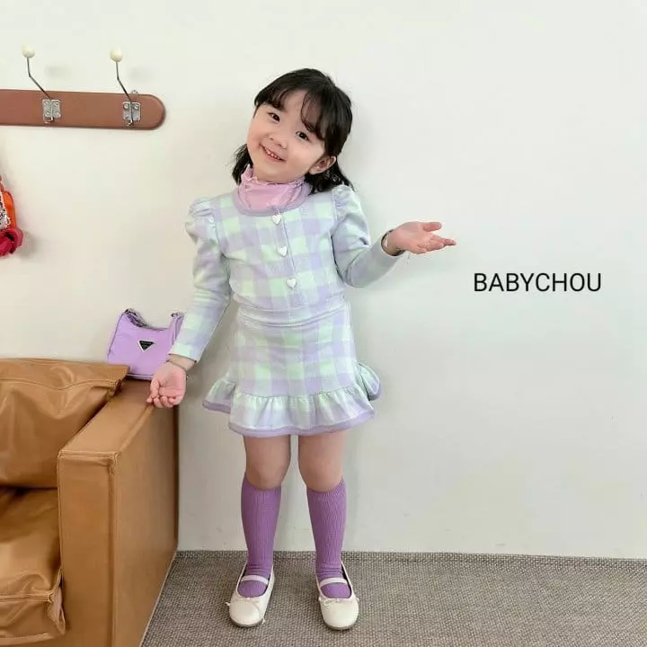 Babychou - Korean Children Fashion - #childrensboutique - Bli Top Bottom Set - 3