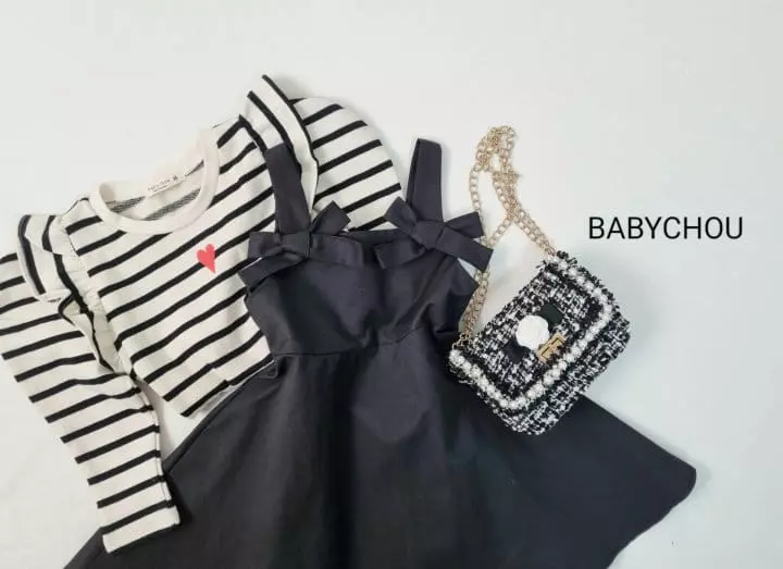 Babychou - Korean Children Fashion - #designkidswear - Hear Swing Tee - 6