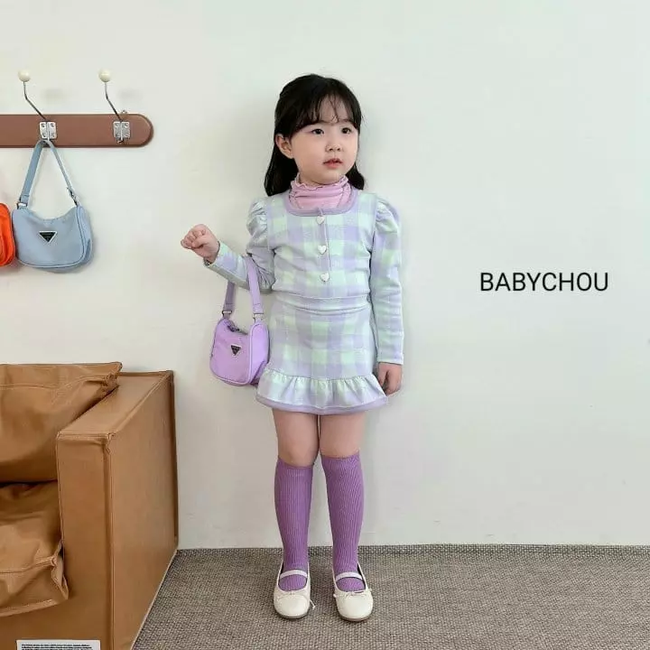 Babychou - Korean Children Fashion - #childrensboutique - Bli Top Bottom Set - 4