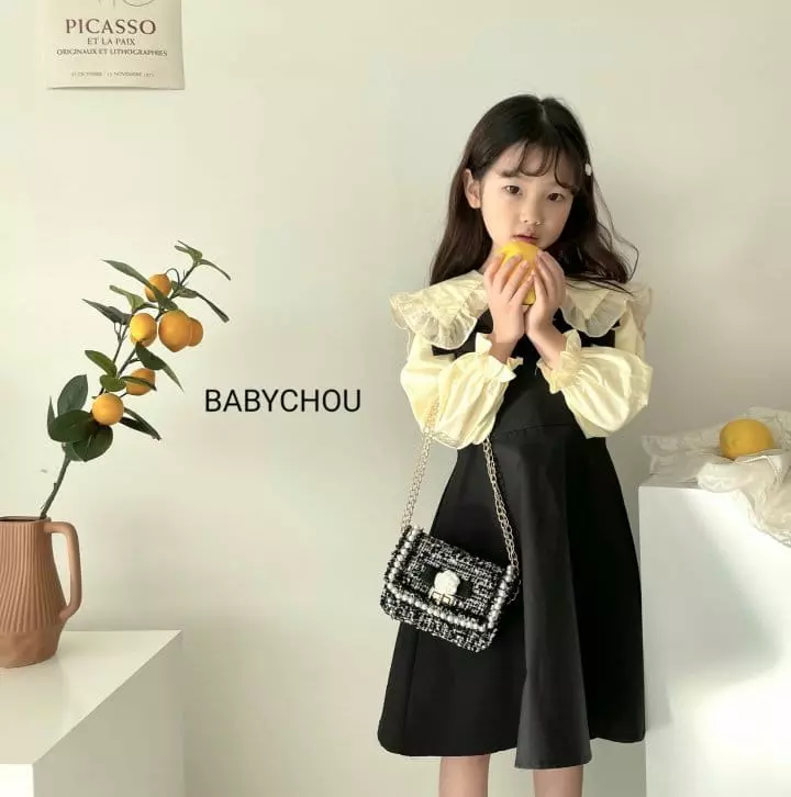 Babychou - Korean Children Fashion - #fashionkids - Ribbon One-piece - 3