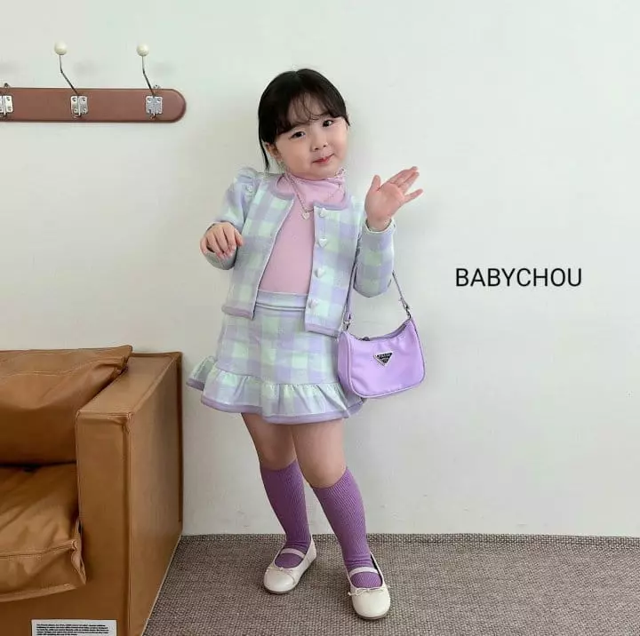 Babychou - Korean Children Fashion - #fashionkids - Bli Top Bottom Set - 6