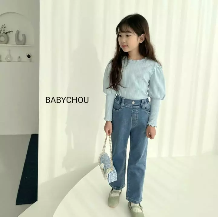 Babychou - Korean Children Fashion - #kidsshorts - Jenny Tee - 3