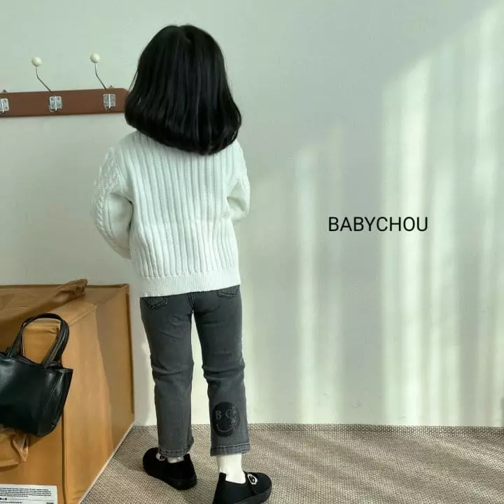 Babychou - Korean Children Fashion - #kidsshorts - Smile Jeans - 6