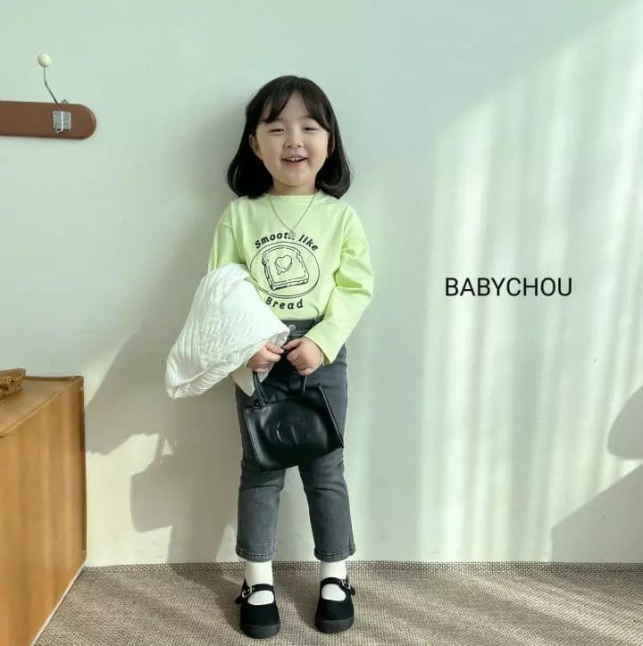Babychou - Korean Children Fashion - #kidsshorts - Bread Tee - 11