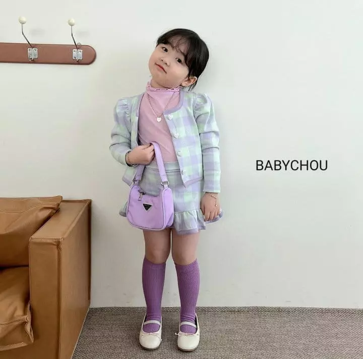Babychou - Korean Children Fashion - #kidsshorts - Bli Top Bottom Set - 7