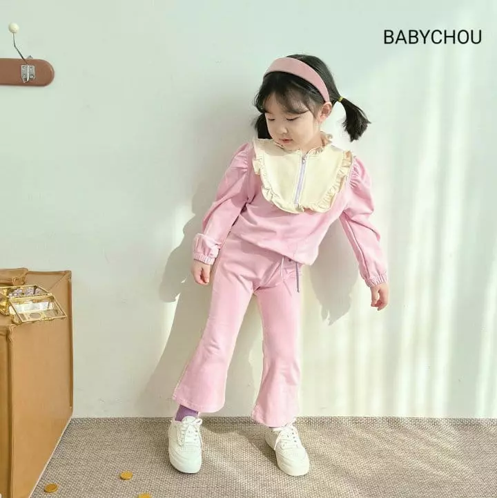 Babychou - Korean Children Fashion - #kidsshorts - Fia Top Bottom Set - 6