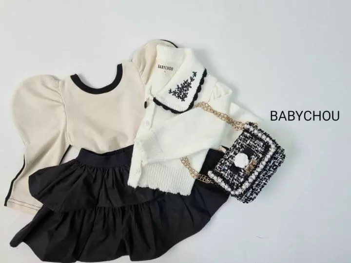 Babychou - Korean Children Fashion - #kidsstore - Half Tee - 3