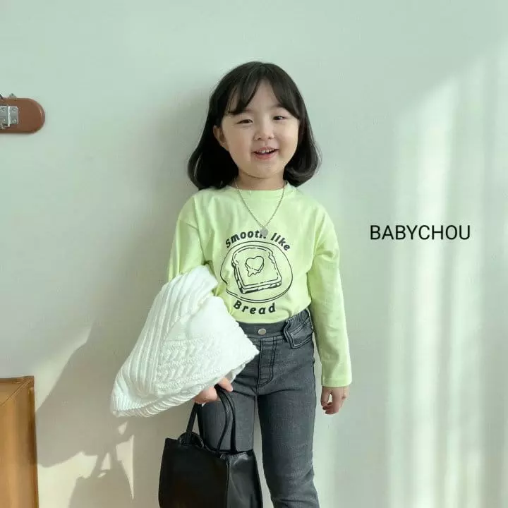 Babychou - Korean Children Fashion - #kidsstore - Bread Tee - 12