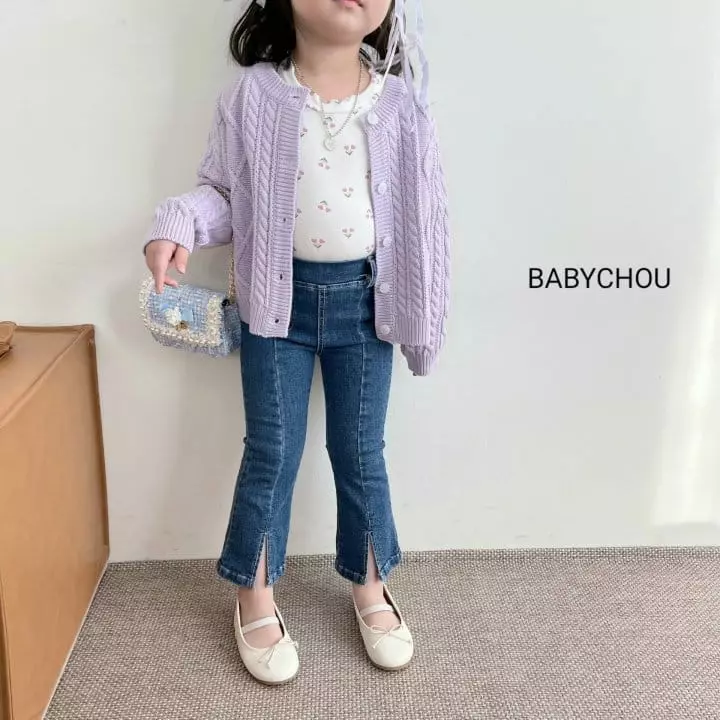 Babychou - Korean Children Fashion - #kidsstore - Hear Flower Tee - 9