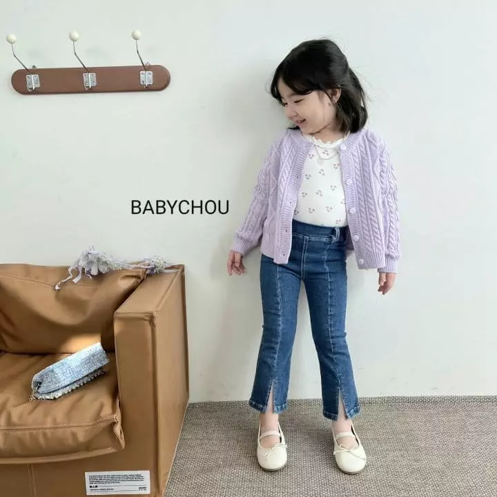 Babychou - Korean Children Fashion - #kidzfashiontrend - Hear Flower Tee - 10