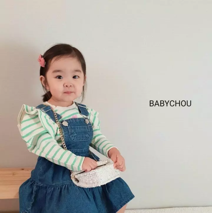 Babychou - Korean Children Fashion - #prettylittlegirls - Hear Swing Tee - 2