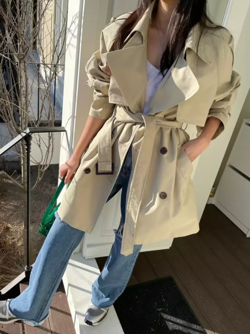 Baguette - Korean Women Fashion - #momslook - Half  Trench Coat