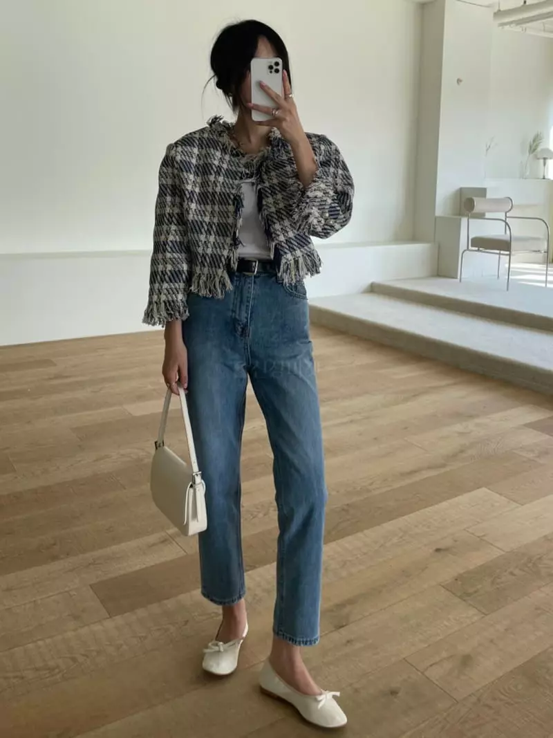 Baguette - Korean Women Fashion - #momslook - Stamen Tweed Jacket - 2
