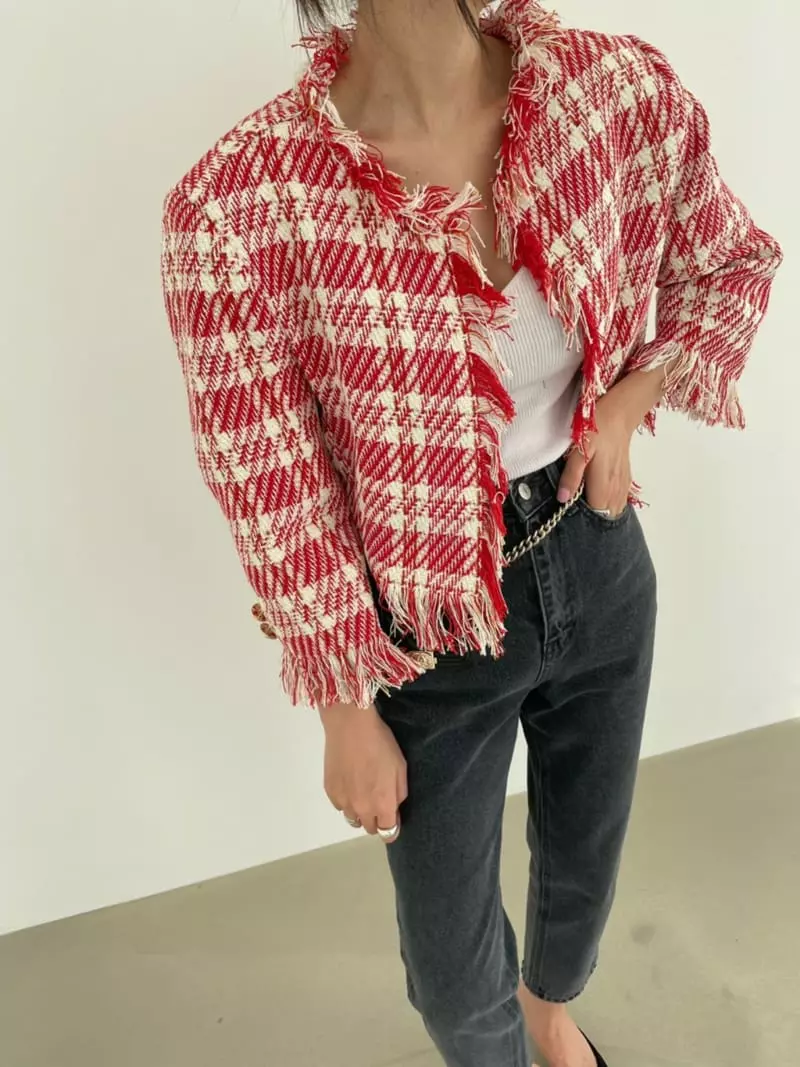 Baguette - Korean Women Fashion - #womensfashion - Stamen Tweed Jacket - 4